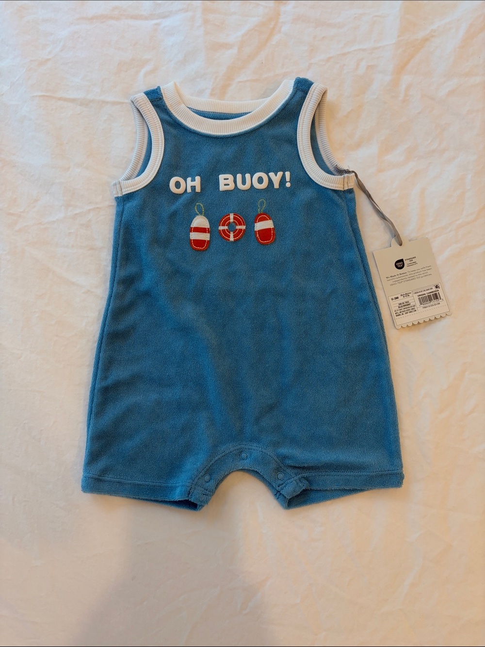 Blue "Oh Buoy!" Kids Romper - target